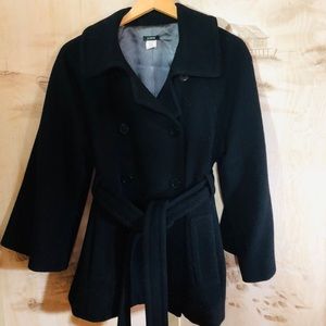 J Crew belted wool jacket. Like new.